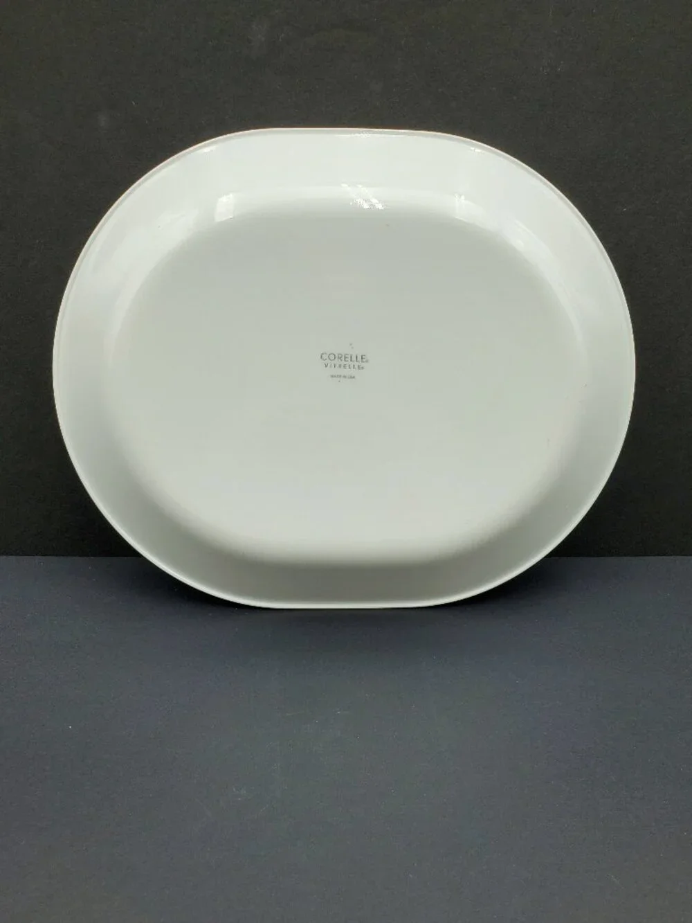Corelle Winter Frost White Platter Bundle Corning White Oval  Serving Plates